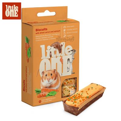 Little One Biscuits with dried carrot and spinach for small animals (35g x 5pcs)